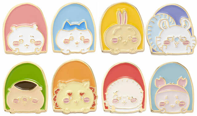 【ちいかわらんど　TOKYO Station】東京みやげ ちっちゃなピンバッジ　8種　各770円(税込)