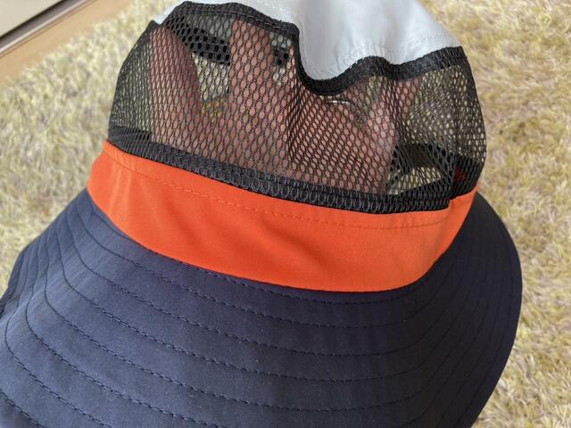 【ワークマン ラウンドメッシュサファリハット】生地部分にはUVカット効果が備わっています
