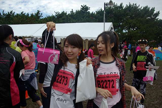 スイーツマラソン　千葉大会／最後におみやげももらえて大満足