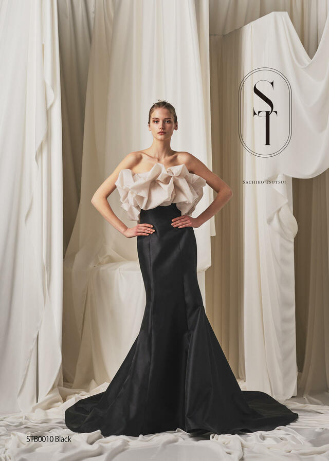 クラウディア|「ST(サチコツツイ)」新作ウェディングドレス|STB0010_Black