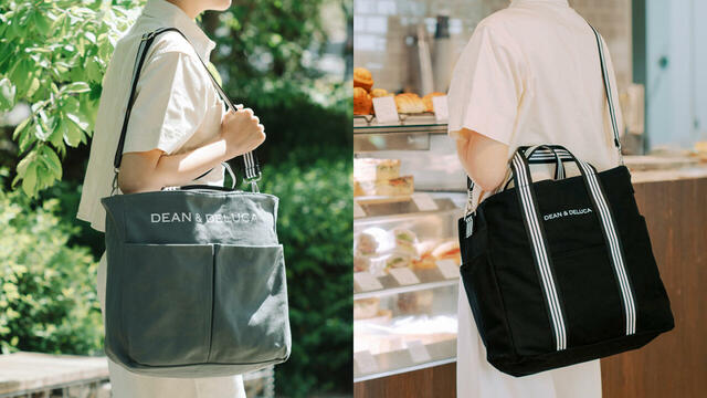 【DEAN ＆ DELUCA「リバーシブルトートバッグ」】くるっとひっくり返すだけで印象がガラリと変わるので、その日の服装や気分に合わせて楽しめます♪