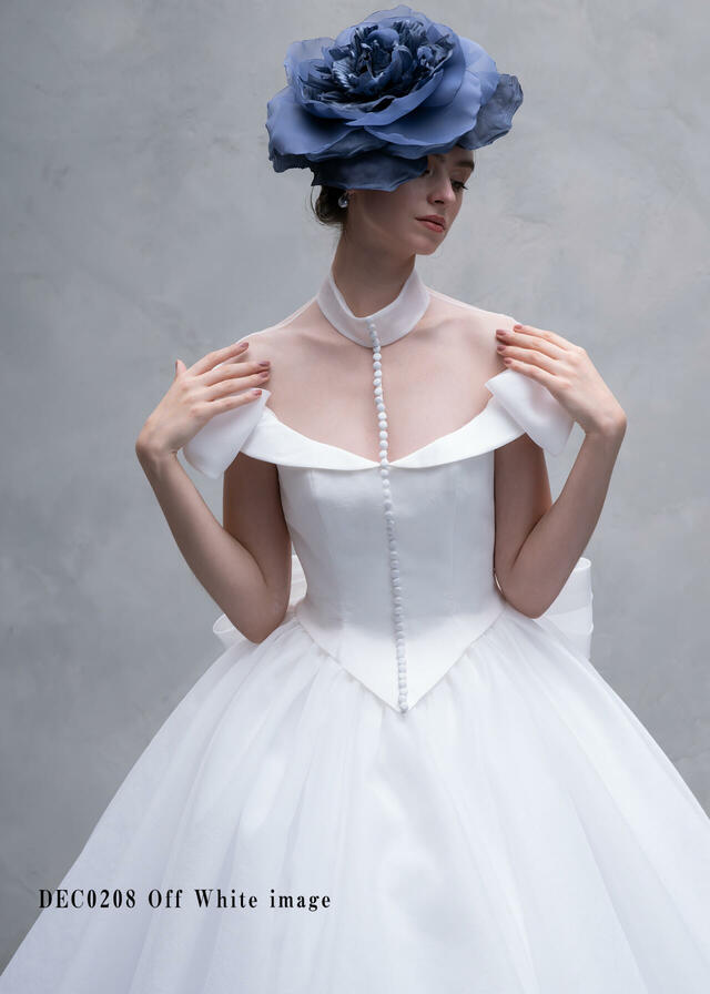 クラウディア｜「Clef a decor-クレアデコール」新作ウェディングドレス｜DEC0208_Offwhite