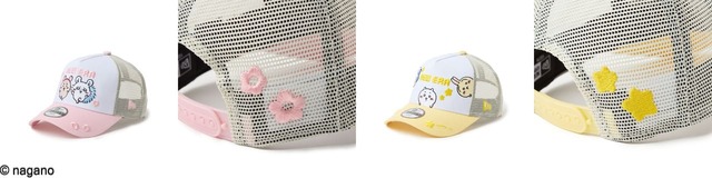 【ニューエラ「ちいかわ」デザインアイテムコレクション】［Youth 9FORTY™ A-frame Trucker］　各4,400円　