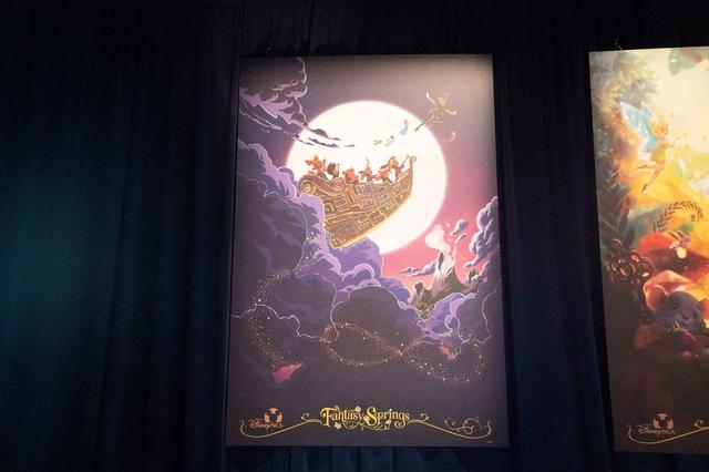 ファンタジースプリングス『ピーター・パン』ポスター｜D23 Expo 2022 東京ディズニーシー展示