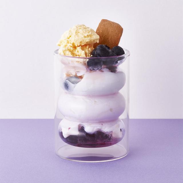 「バブル ダブルウォールグラス」 パープル：1,400円（税込）