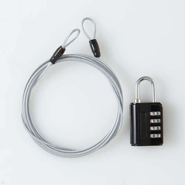 置き配ボックス「スヌーピー」／ドアとつなぐワイヤーやダイヤル錠も付属！