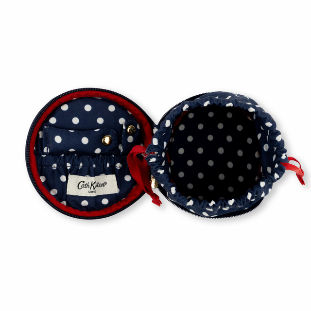 アクセサリーポーチ Billie Goes On Holiday 開くと水玉