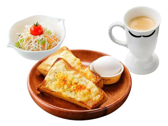 「チーズトーストセット ドリンクセット」＜¥490/ドリンク・サラダセット¥600＞【びっくりドンキーのモーニングメニュー人気ランキング】