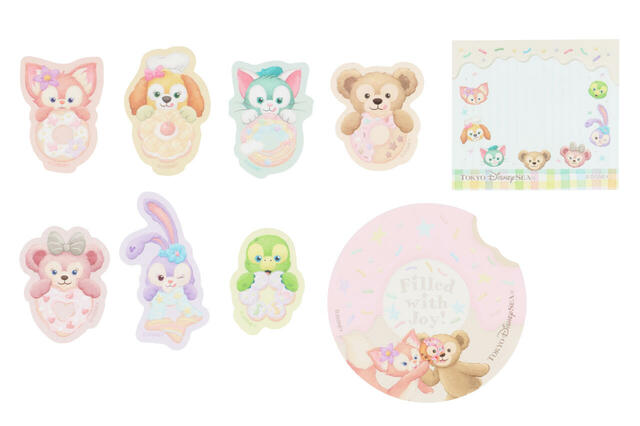 「ダッフィー＆フレンズのフィルド・ウィズ・ジョイ！」ふせん&メモ付