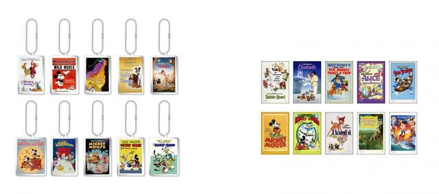 （左）アクリルキーホルダー（ランダム10種）｜税込715円　　（右）スクエアマグネット（ランダム10種）　｜税込605円