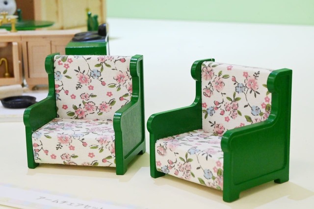 【シルバニアファミリー展40th】1985年の初期の家具!確かに緑色だった…!