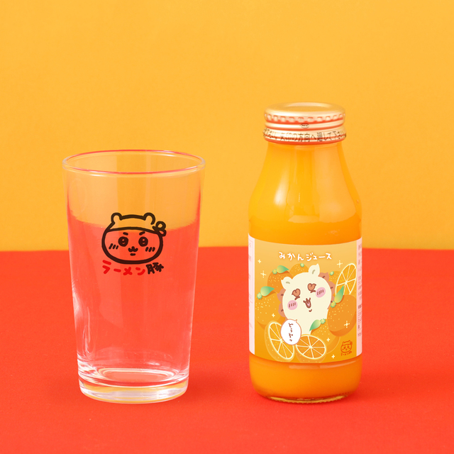 「みかんジュース」＜¥660税込＞【「ちいかわラーメン 豚」が名古屋PARCOに期間限定オープン】