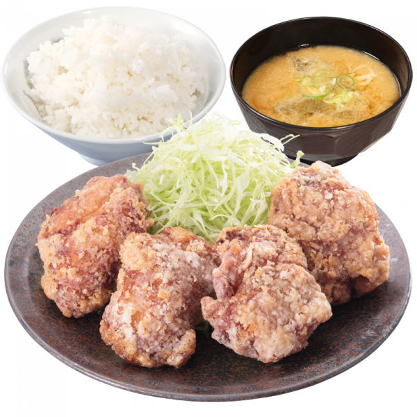コンソメからあげ定食(コンソメからあげ4個)