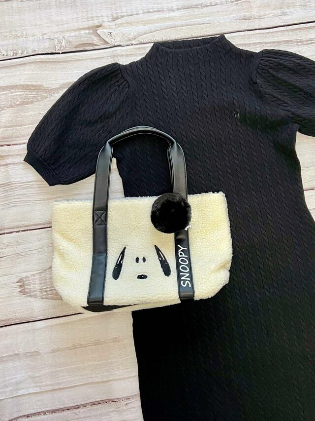 【ファッションセンターしまむら】ブラックのミニニットドレスに合わせてみました！