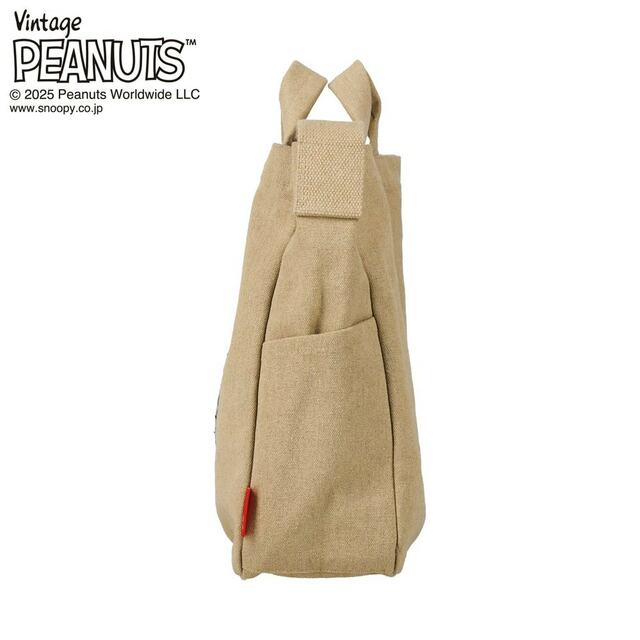2WAY刺繍バッグ/ミディアム・ピーナッツ「スヌーピー」|¥ 4,620 (税込)