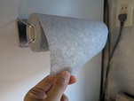 【無印良品 サイズに合わせて使えるキッチンペーパーホルダー】大判サイズなど、通常のホルダーではセットできないキッチンペーパーなどにも対応します◎