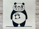 インパクト大なパパンダのイラスト入り。張り付いているパンちゃんもキュートです♪