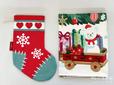 「クリスマスを楽しむグッズ」タペストリーとぬいぐるみバッジ