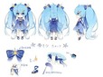 雪ミク2017衣装原案　画像は初音ミク公式ブログより