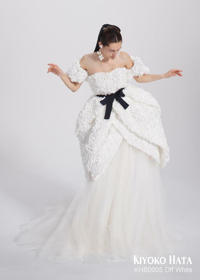 「KIYOKO HATA」新作ウェディングドレス KHB0005_OffWhite