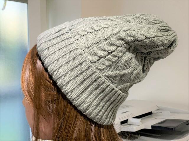 Watts「裏ボアニット帽／グレー」価格￥550（税込）