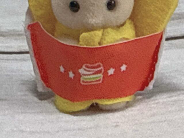 ポテトケースをイメージしたお腹のプリントがかわいい