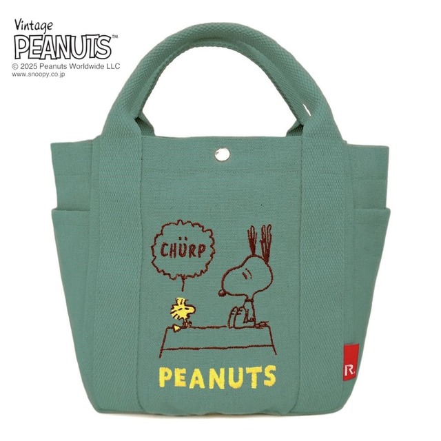 刺繍トートバッグ／デリ・ピーナッツ「スヌーピー」｜￥ 3,520 （税込）