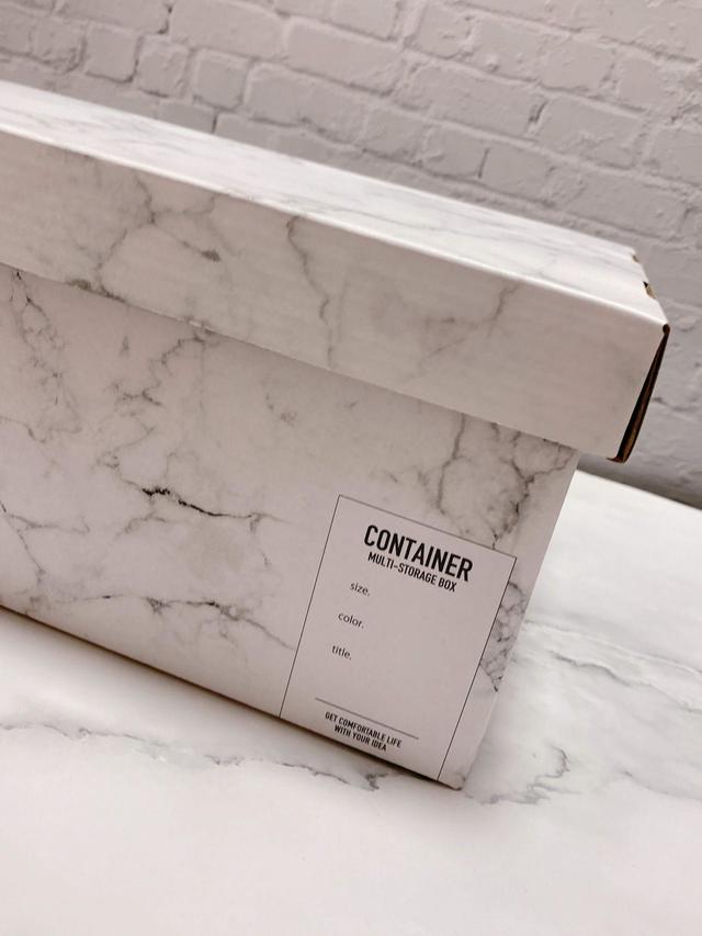 【CanDo（キャンドゥ）×LOVEHOME】大理石柄収納バッグ