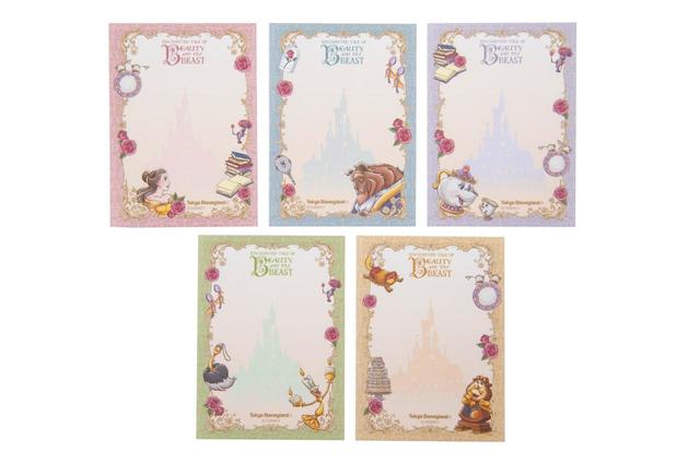 メモセット 1000円｜縦約9.5×横約7cm、5個セット、5種類各1絵柄｜東京ディズニーリゾート・アプリ、ギャグファクトリー／ファイブ･アンド･ダイム