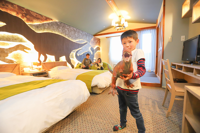 恐竜がテーマのお部屋にわくわく