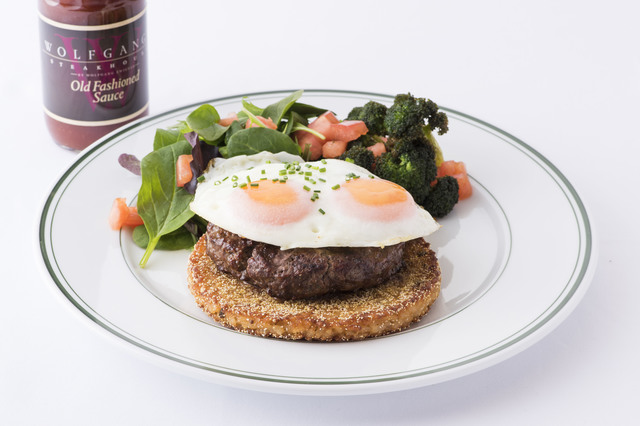 ロコモコ風オープンベイクドライスバーガー