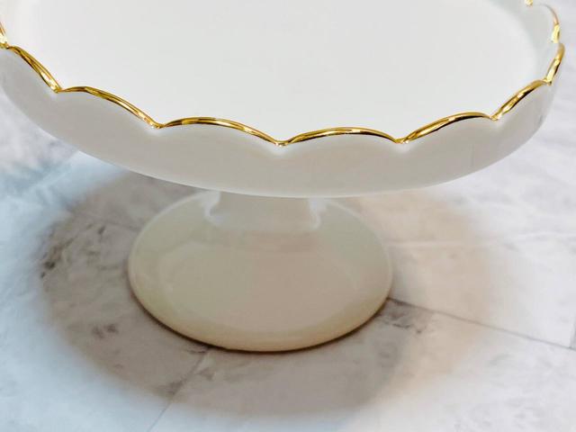 【Francfranc（フランフラン）】パステルスカラップ ミニスタンド ホワイト／税込1,200円