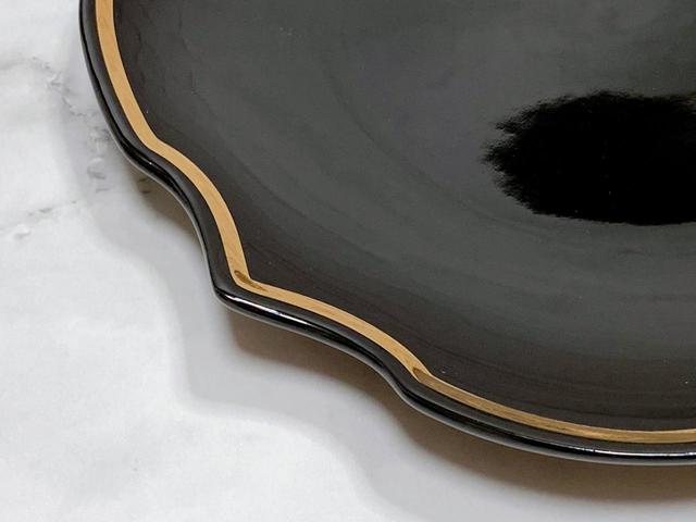 【Francfranc】ラフィネ プレート S ブラック／税込800円