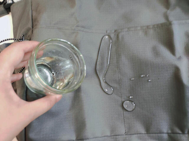 水に濡れても安心