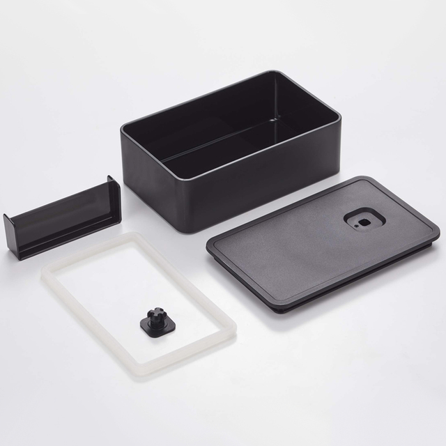 くらしのもり「山崎実業　バルブ付き密閉ランチボックス タワー」1,100円（税込）