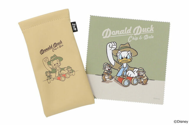 オリジナルケース＆メガネ拭きセット｜Disney Collection created by Zoff “Donald ＆ Chip ’n Dale”