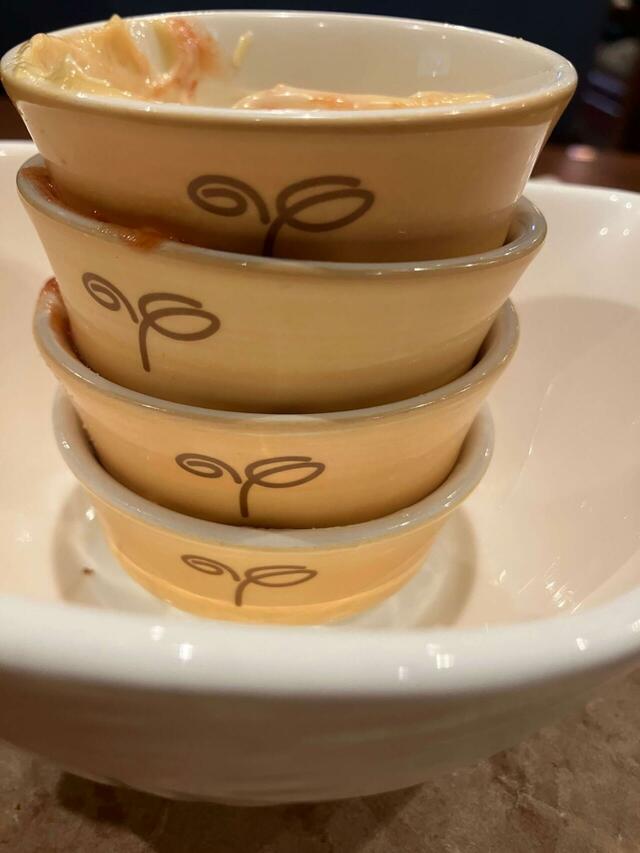 たっぷりソースも完食！