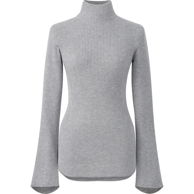 3Dリブハイネックセーター(長袖)