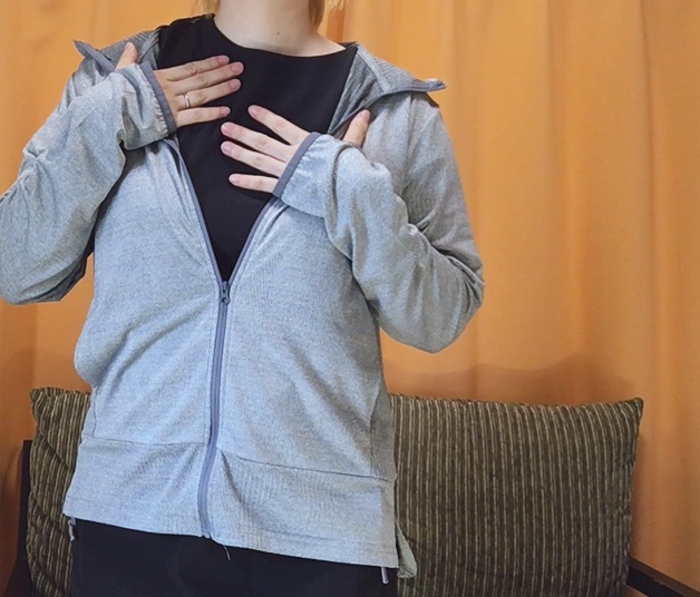 【ワークマン レディースAERO GUARD(エアロガード)JQメッシュパーカー】虫が寄り付かない加工