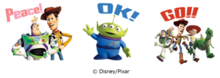 「Disney x LINE」LINEスタンプ「トイ・ストーリー」