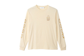 「長袖Tシャツ パンなみんな ベージュ」<価格:4,950円(税込)>【2周年を迎える「ちいかわベーカリー」に“ちいかわたちがコロネになったマスコット”が登場!オリジナル紅茶缶など魅力いっぱいなグッズが勢ぞろい!】