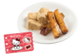 「​​​第2弾 ハローキティ コラボシール付き わらび餅と大学芋」＜価格：330円（税込）〜＞【「ハローキティ」と「スシロー」が初コラボ！多数のコラボグッズが登場！シール帳に綴じられるコラボシールにも注目！】
