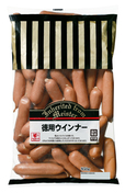【業務スーパー 肉系商品 人気ランキング 1位】「徳用ウインナー」850g 429円（税込）