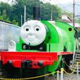 千頭駅でトーマスを待つ、パーシー｜大井川鐵道「Day Out With Thomas 2018」