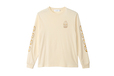 「長袖Tシャツ パンなみんな ベージュ」<価格:4,950円(税込)>【2周年を迎える「ちいかわベーカリー」に“ちいかわたちがコロネになったマスコット”が登場!オリジナル紅茶缶など魅力いっぱいなグッズが勢ぞろい!】