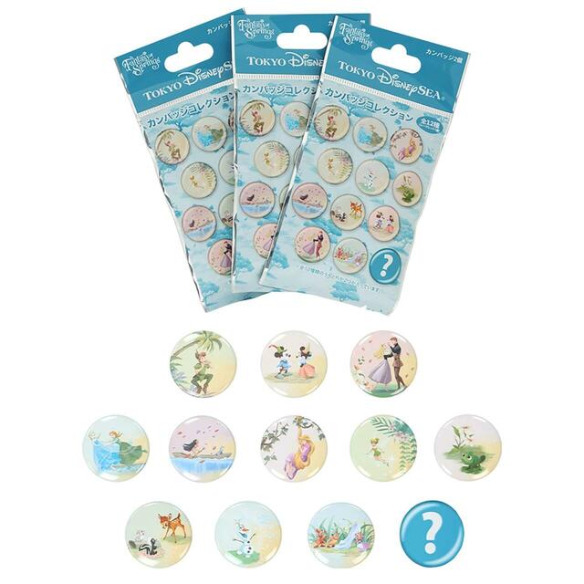 カンバッジセット 600円｜東京ディズニーシー「ファンタジースプリングス」グッズ｜発売日：2025年10月30日（木）