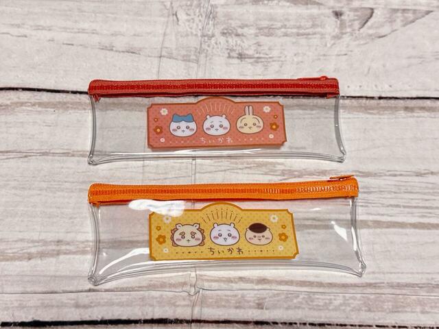 ちいかわ ビニールペンポーチ：各110円（税込）