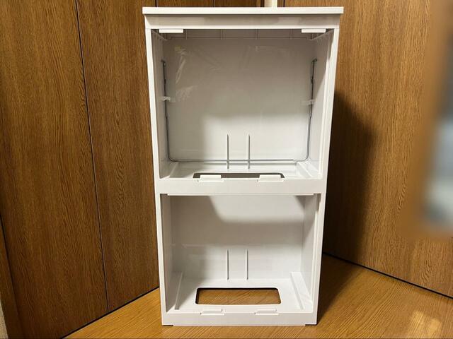 【ニトリ　薄型ワイドペダルペール】容器は簡単に取り外せます