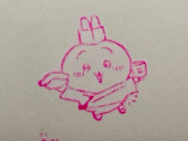 【ちいかわもぐもぐスタンプセット】寿司屋の大将風のうさぎ。細かいイラストですが、細部までしっかり再現されているのに感動！