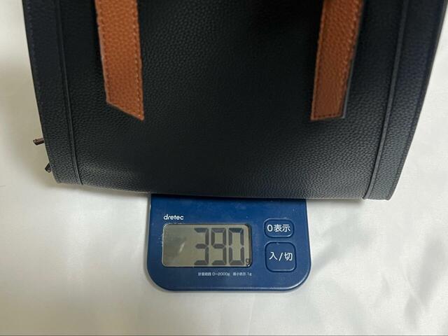 【GLOBAL WORK スペ軽変形3WAY BAG】約390gととても軽量!(公式オンラインストアでは約430gとなっています)